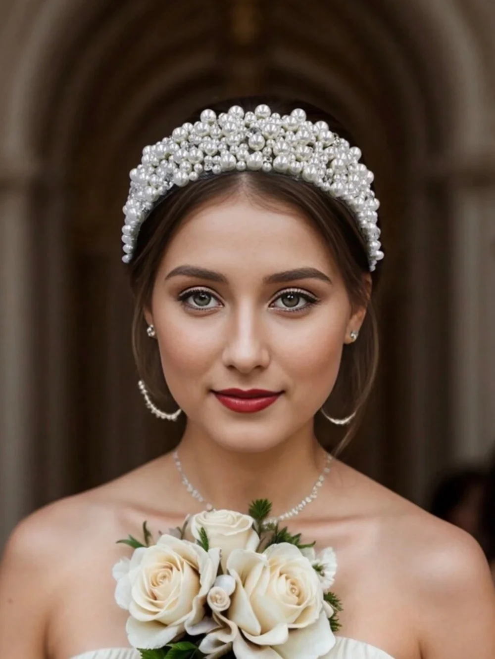 NWT ELEGANT FAUX PEARL HEADBAND LUXURIOUS ACCESSORY